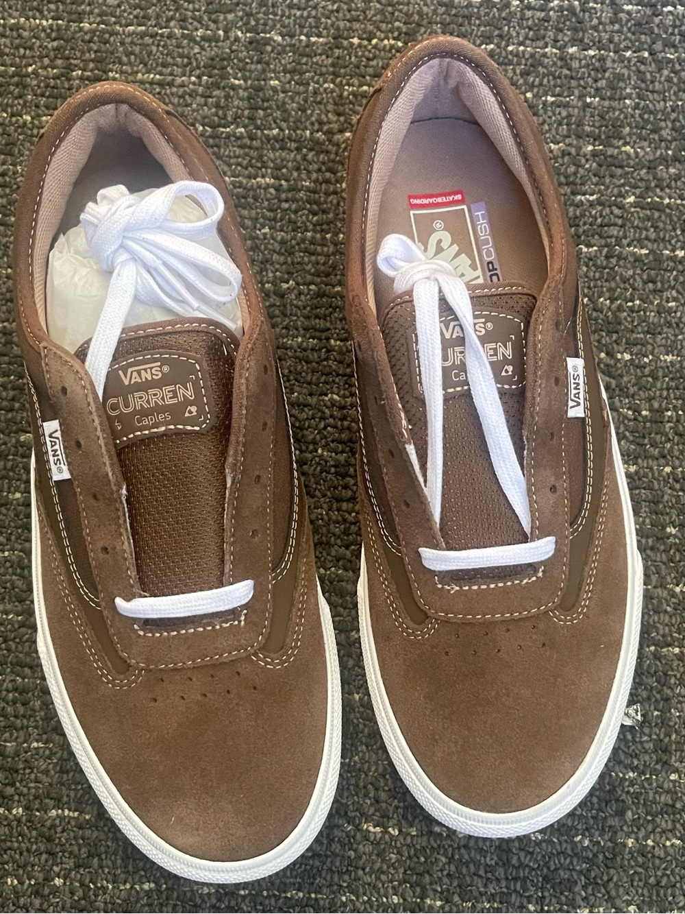 Vans Skate Curren Caples Shoes in Vintage Cocoa